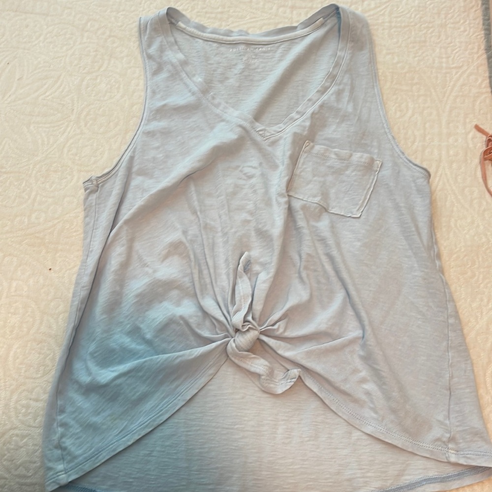 front tie tank top